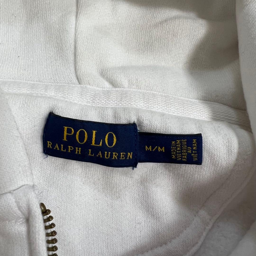 ✨️希少✨️POLO ラルフローレン y2k スウェット ジップパーカー ホワイト