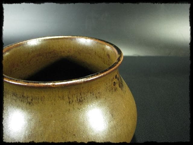 膳所 ぜぜ 口梅鉢 エフゴ 餌袋 建水 岩崎 新定 遠州 茶道具 f197