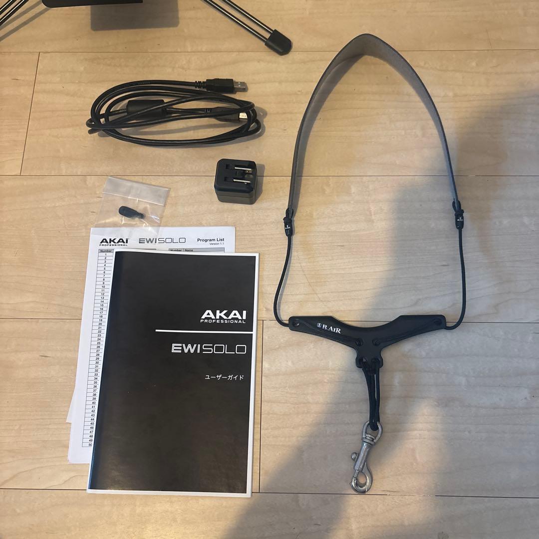 AKAI EWI Solo 本体＋スタンド