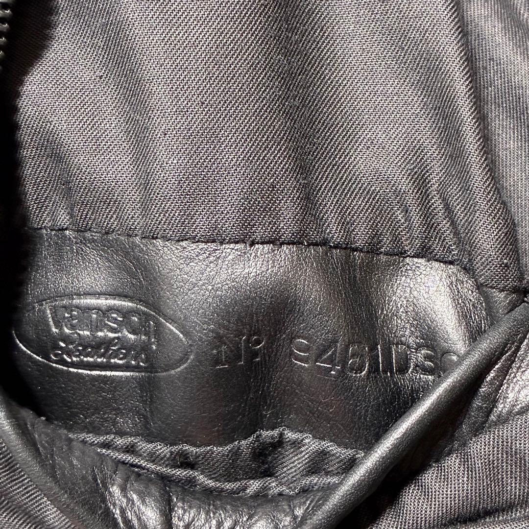 [USA製/ヴィンテージ]VANSON シングルライダース 36 TALON 黒