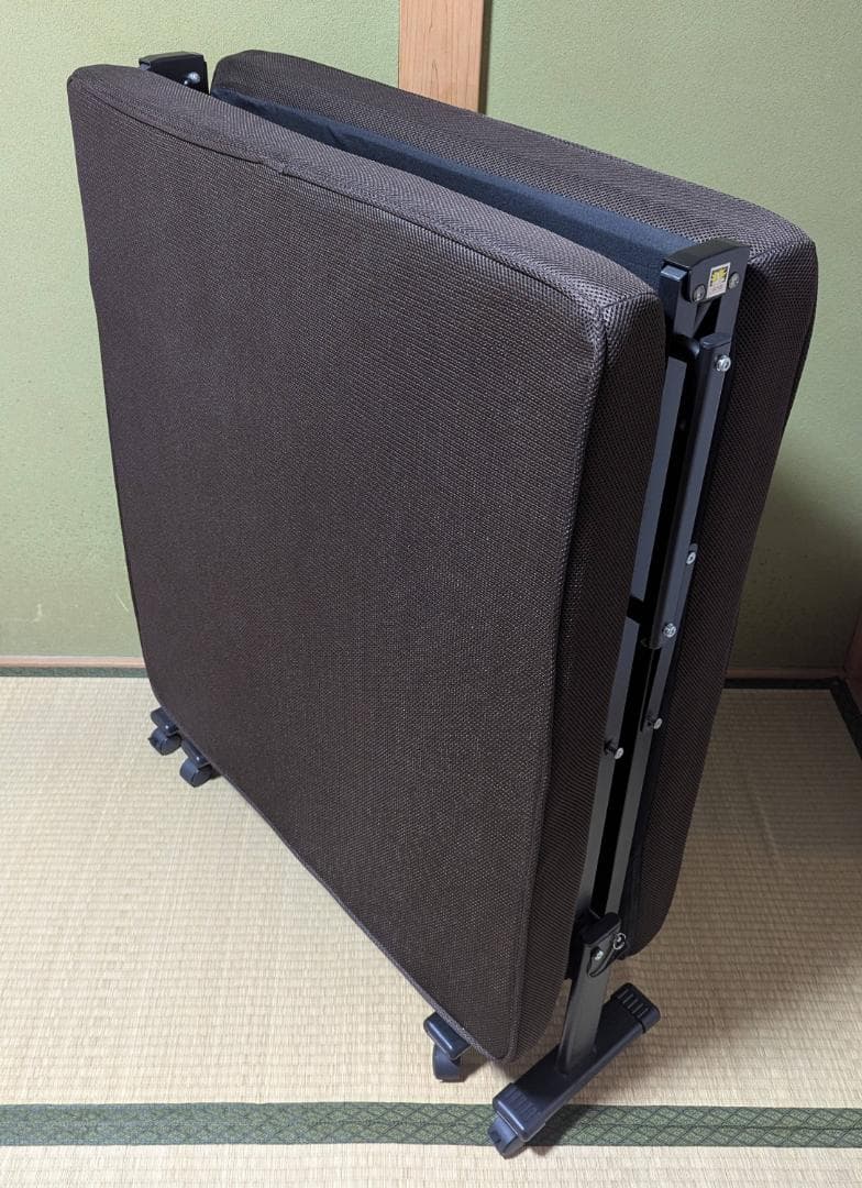 キャスター付き 折りたたみベッド シングル