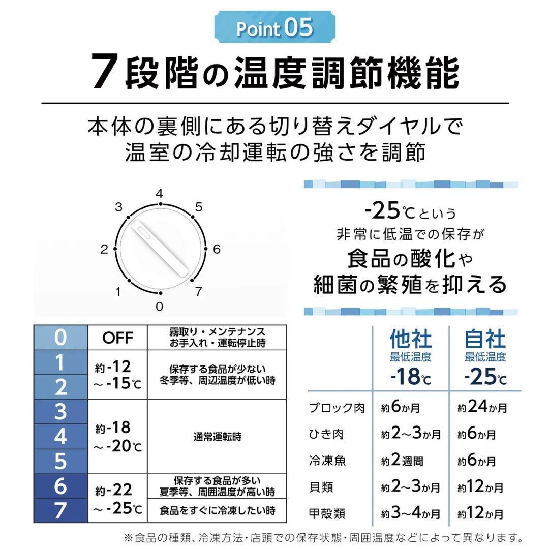 【新品】冷凍庫 60L スリム 小型 省エネ 大容量 サブ冷凍庫 直冷式 2台目