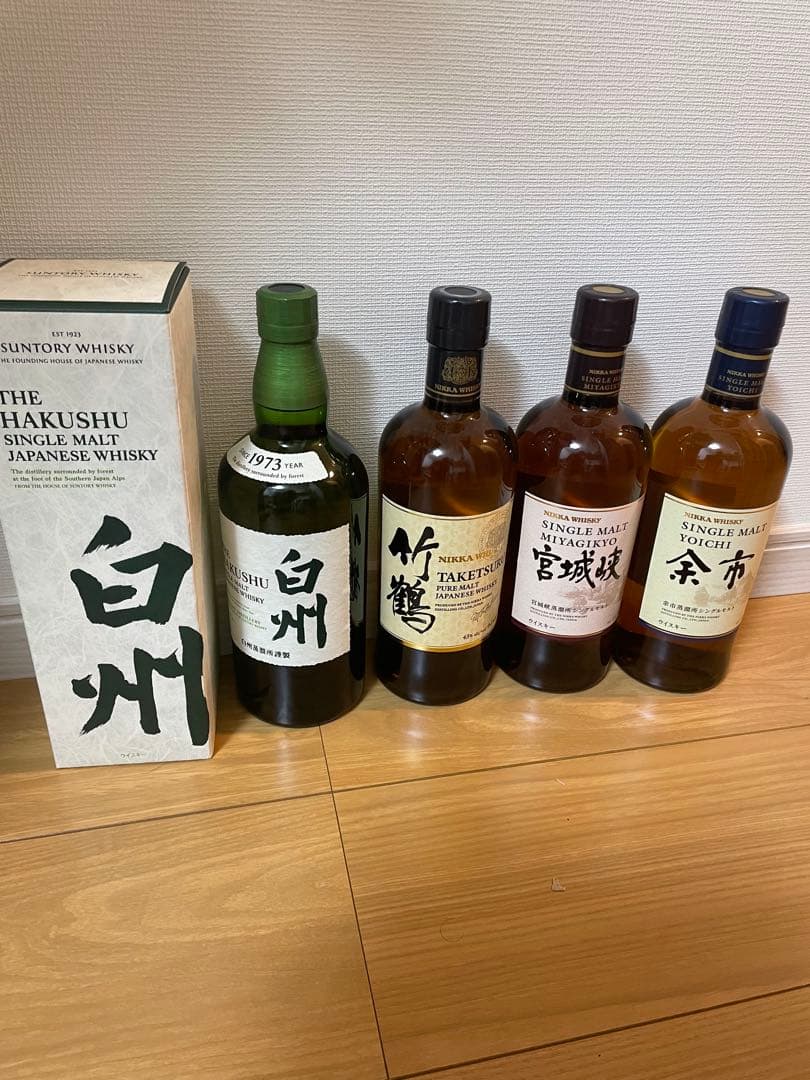 n*o様 白州箱付き　竹鶴　宮城野　余市　4本セット