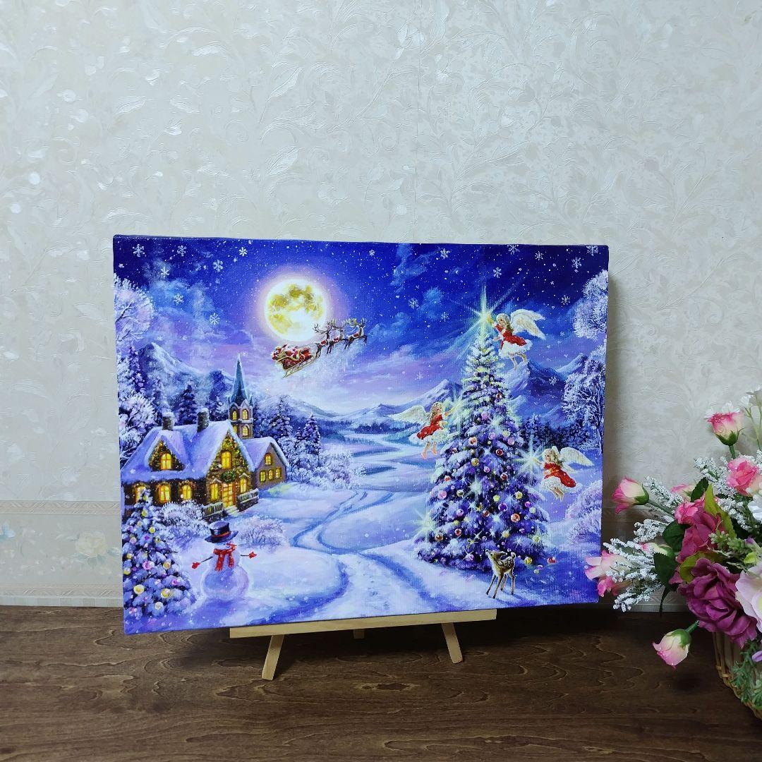 マ*Y様 【聖なる夜の贈り物】アクリル画 F6 風景画 絵画