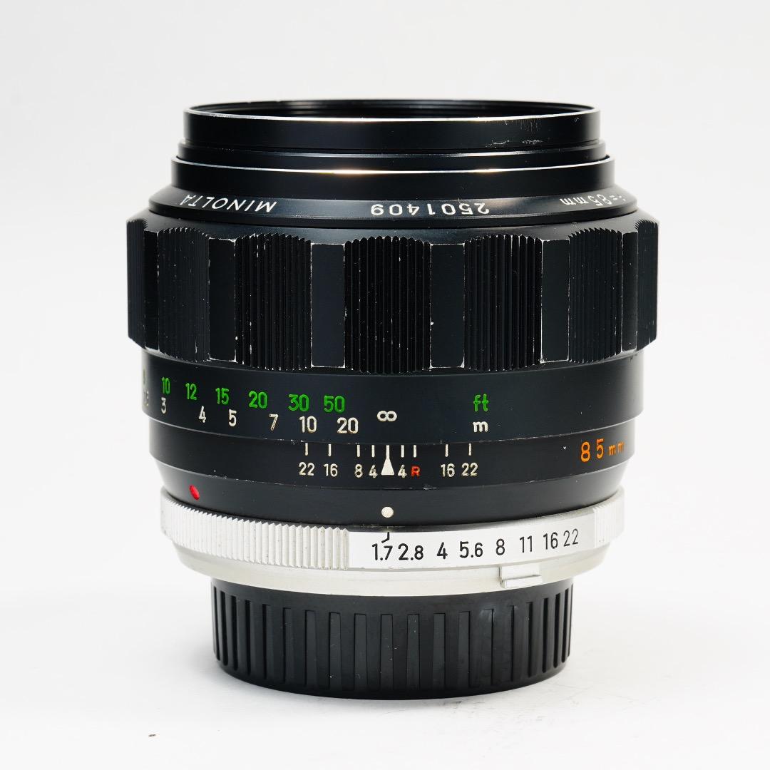 【虹ゴ】ミノルタ MC-ROKKOR PF 85mm F1.7 前 409