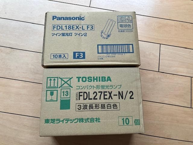 Panasonic：FDL18EX-L 東芝：FDL27EX-Nセット