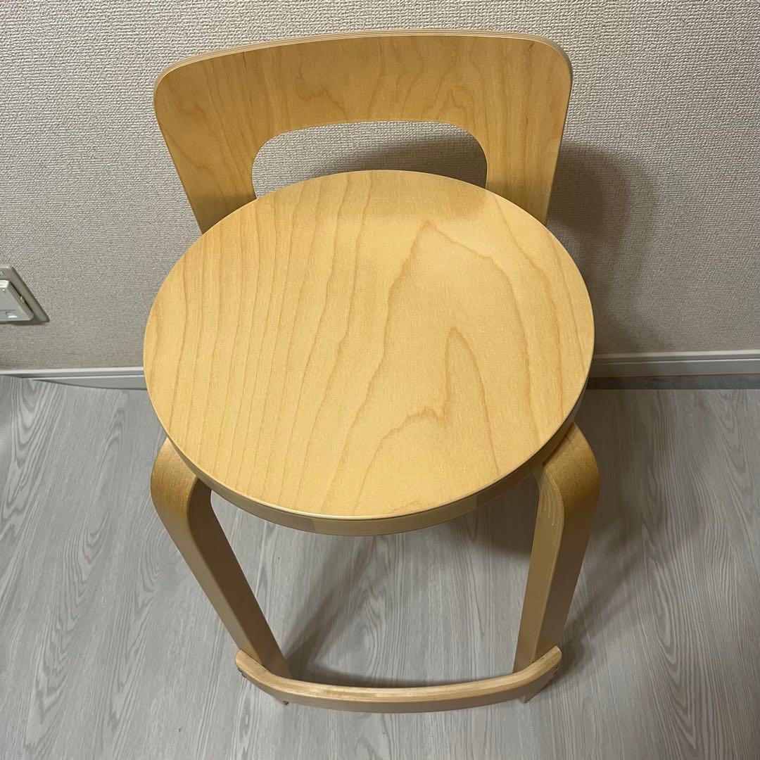 ① artek アルテック ハイチェア K65 ナチュラル　美品