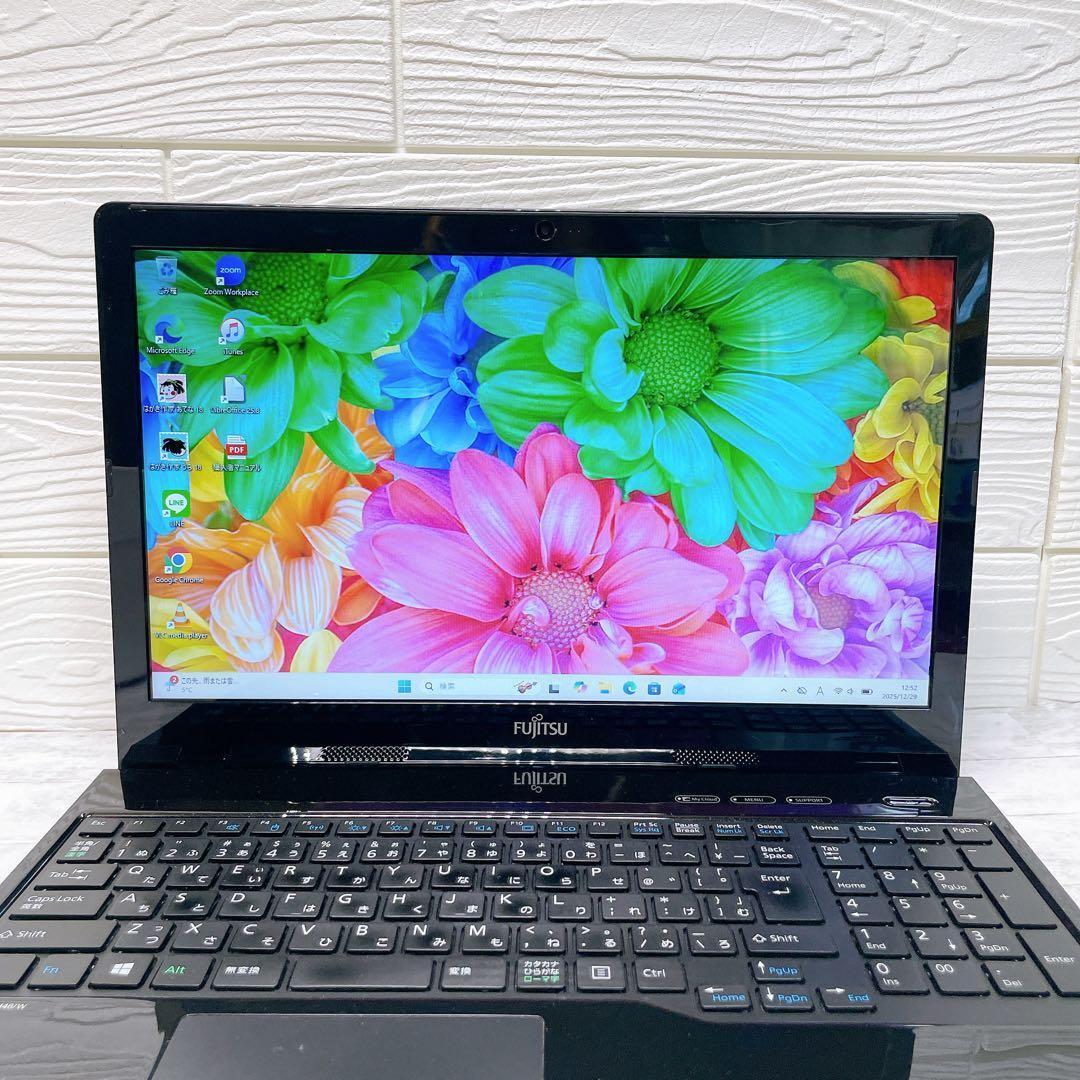 爆速✨大容量SSD500GB✨ Win11ノートパソコン カメラ オフィス