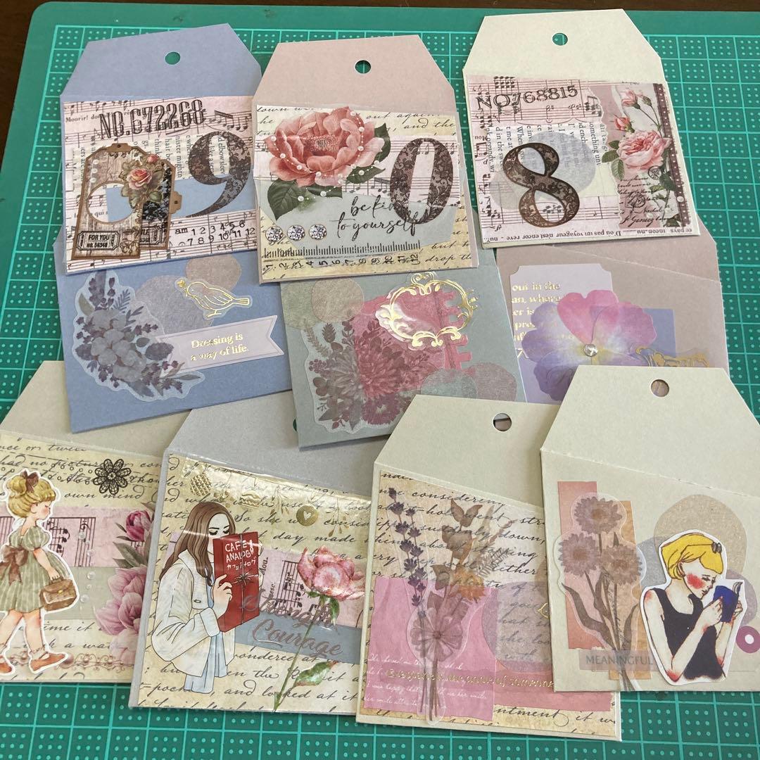 韓国風くすみ系  タグパック①コラージュ  おすそ分けファイルなどにどうぞ