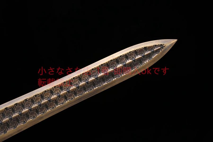 越王勾践剣-黄銅 古兵器 武具　刀装具　日本刀　模造刀 居合刀