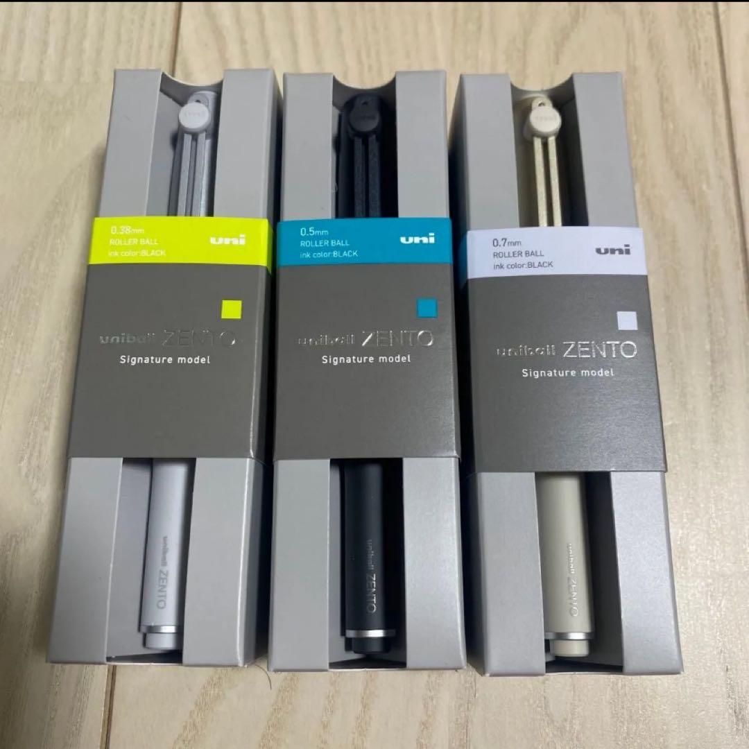 ユニボールゼント シグニチャーモデル　 ブラック シャンパンゴールド シルバー