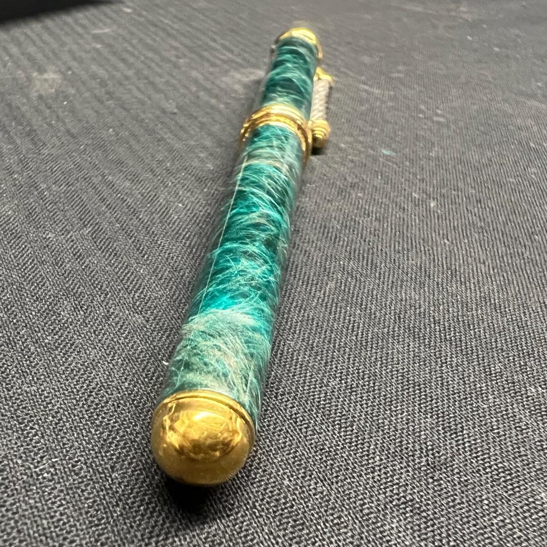 〇Bb右1186 フィリップ シャリオール ボールペン グリーンマーブル