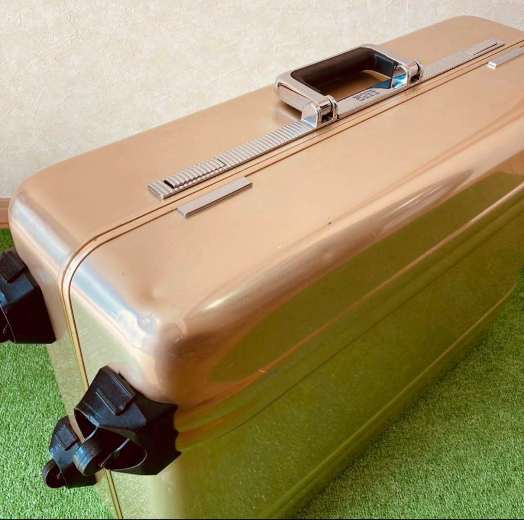 希少 ゼロハリバートン ヴィンテージ　アルミ シャンパンゴールド スーツケース