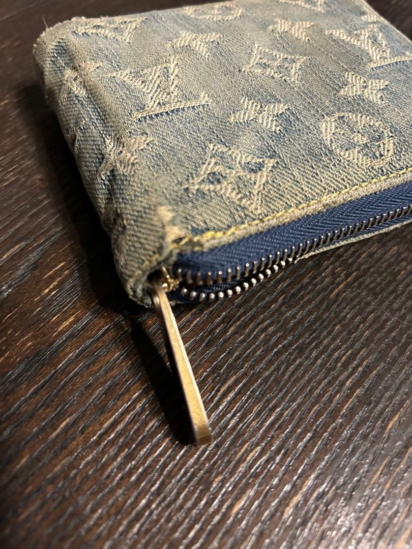ヴィトン　ルイ・ヴィトン　デニム　財布　ジッピー　二つ折り　LV ジャンク