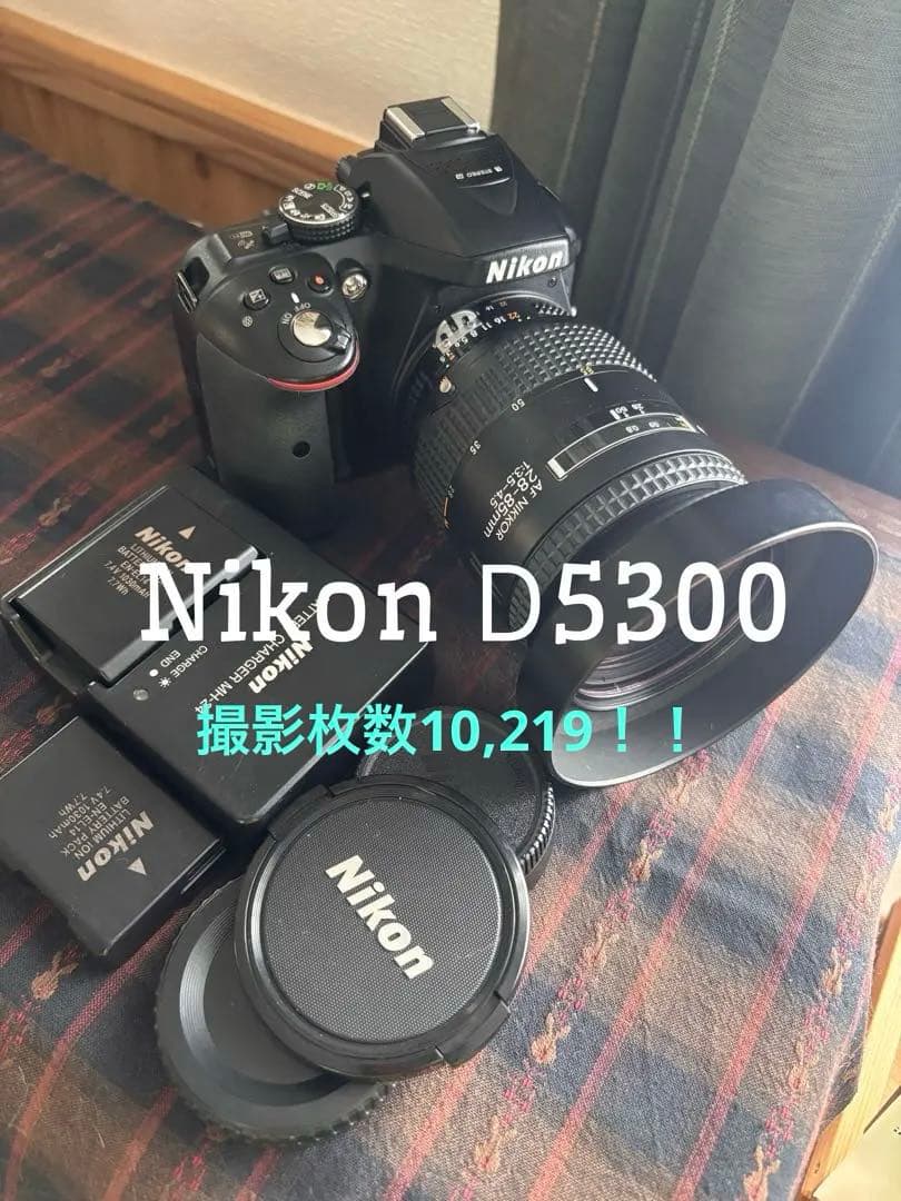 最終価格★NikonD530ズームレンズ純正バッテリー2個10219ショット