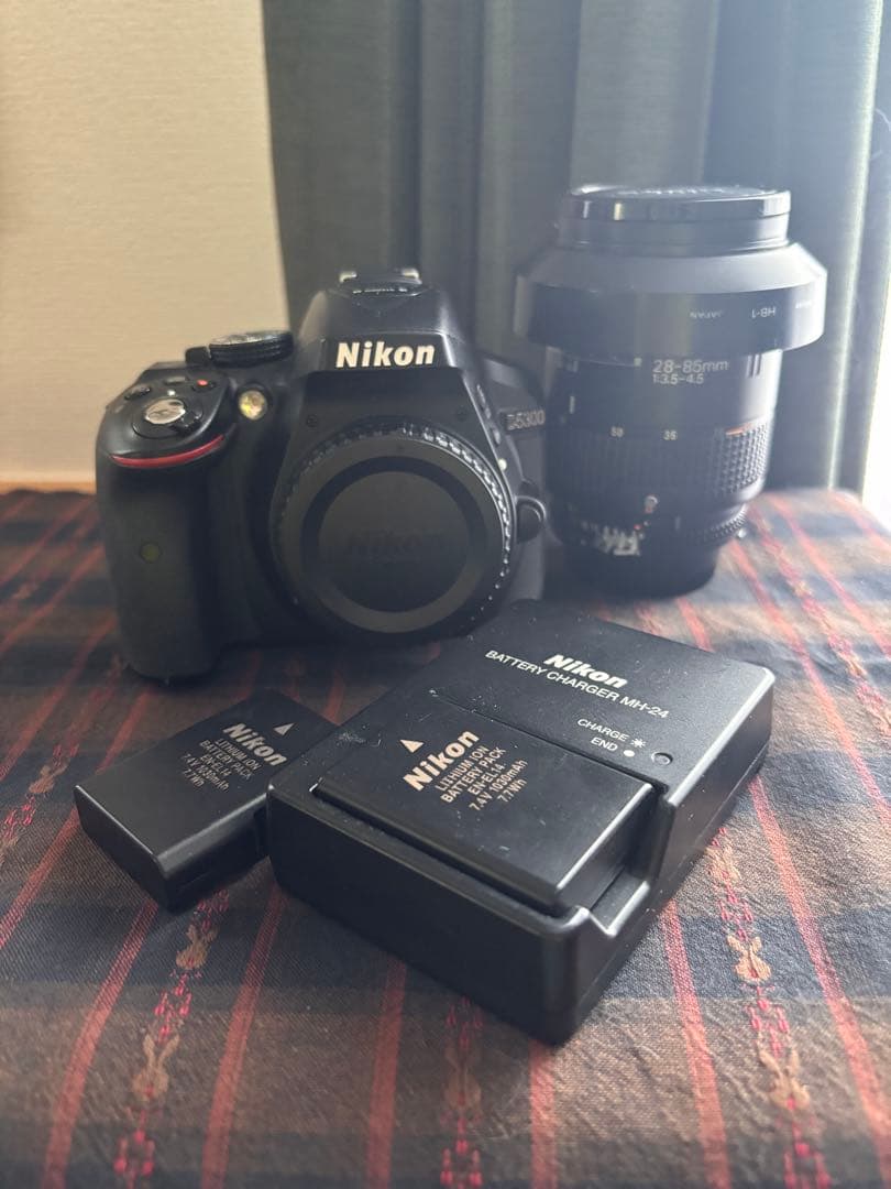 最終価格★NikonD530ズームレンズ純正バッテリー2個10219ショット