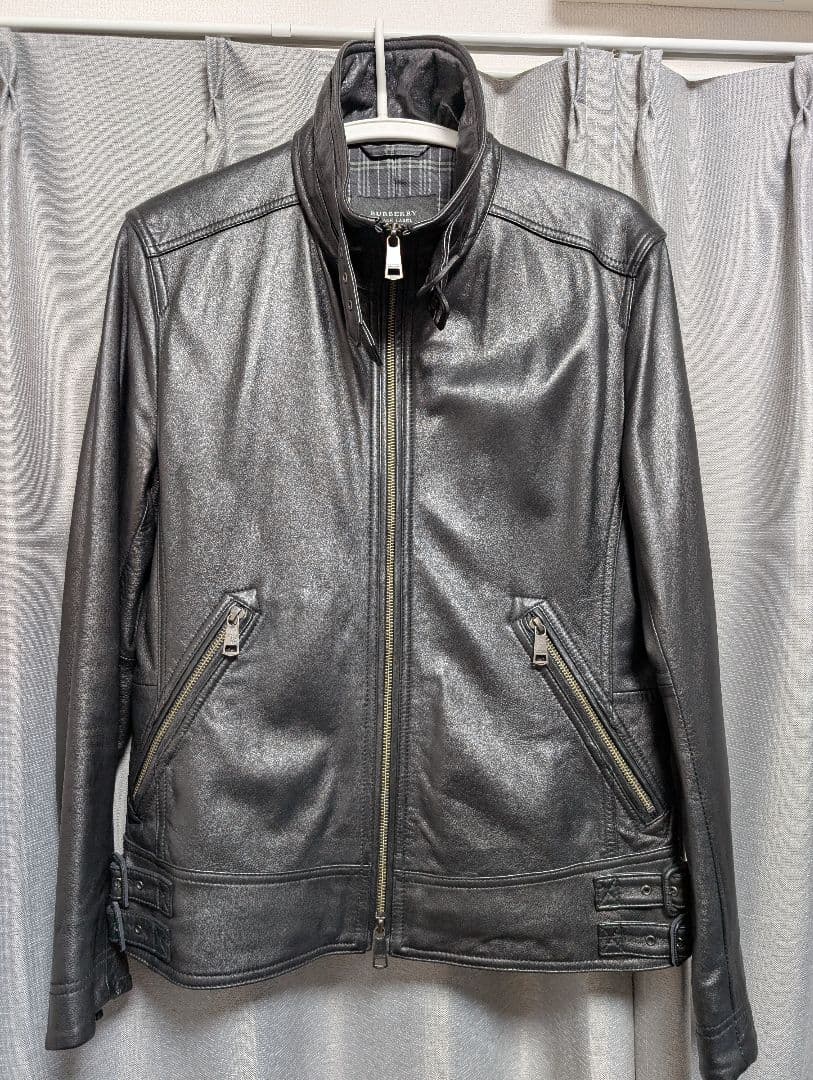 BURBERRY BLACK LABEL ライダースジャケット Mサイズ