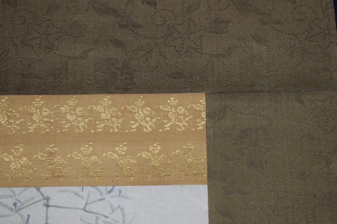 松村景文/蝶之図/花蝶図/掛軸/名家伝来/Z-517