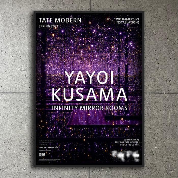 額装済/Infinity Mirror Rooms/草間　彌生/ポスター