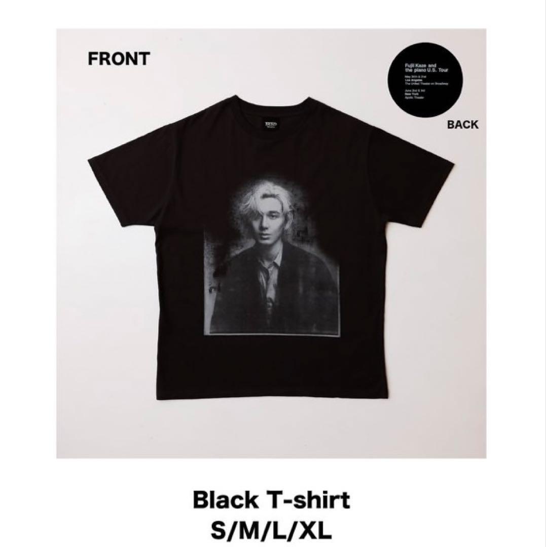 藤井風 USツアーＴシャツ 半袖 黒 XL