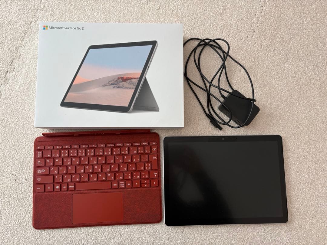 Microsoft Surface Go 2 本体 + キーボード(レッド)