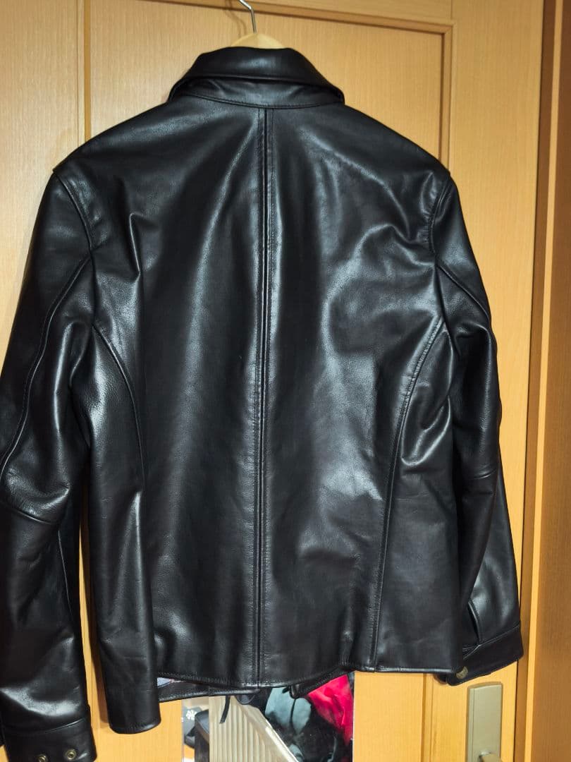 ホースハイド　クロム鞣しオイルドレザーカーコート　 L　ブレーキマン