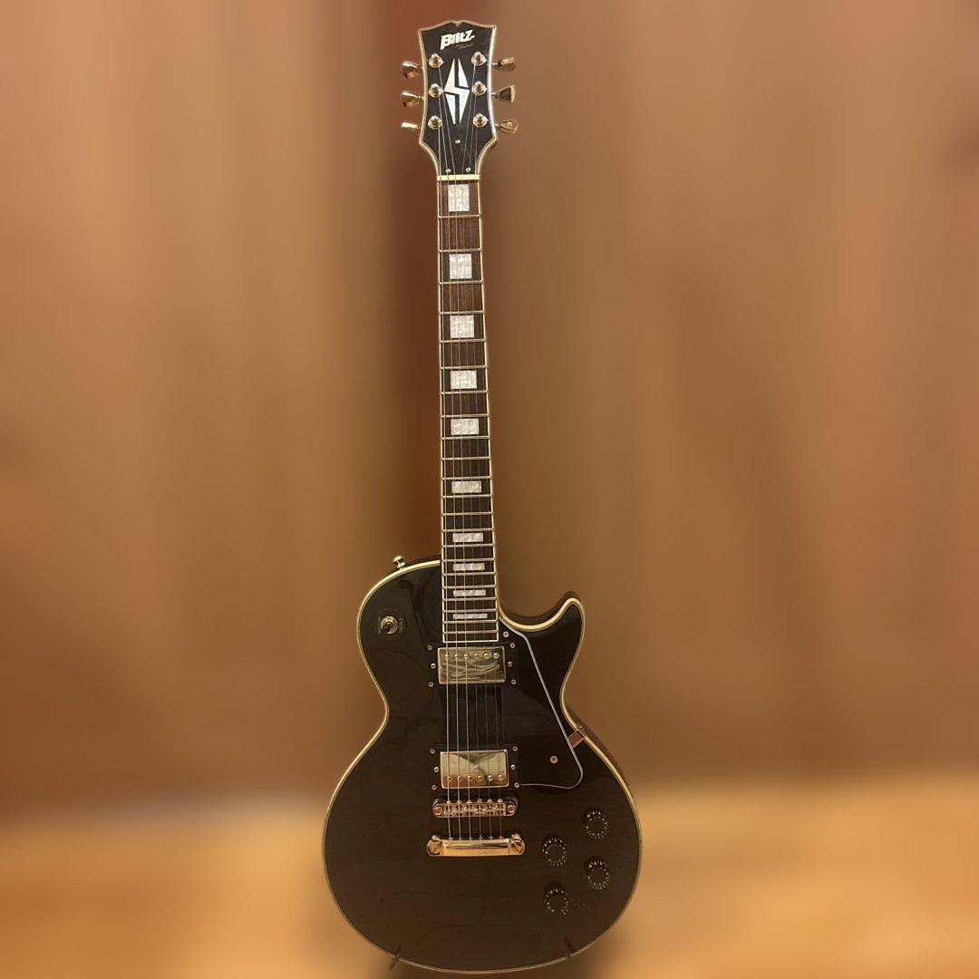 ”ぼっちざろっく”Blitz BLACKレスポールカスタムタイプ 新品弦張替済