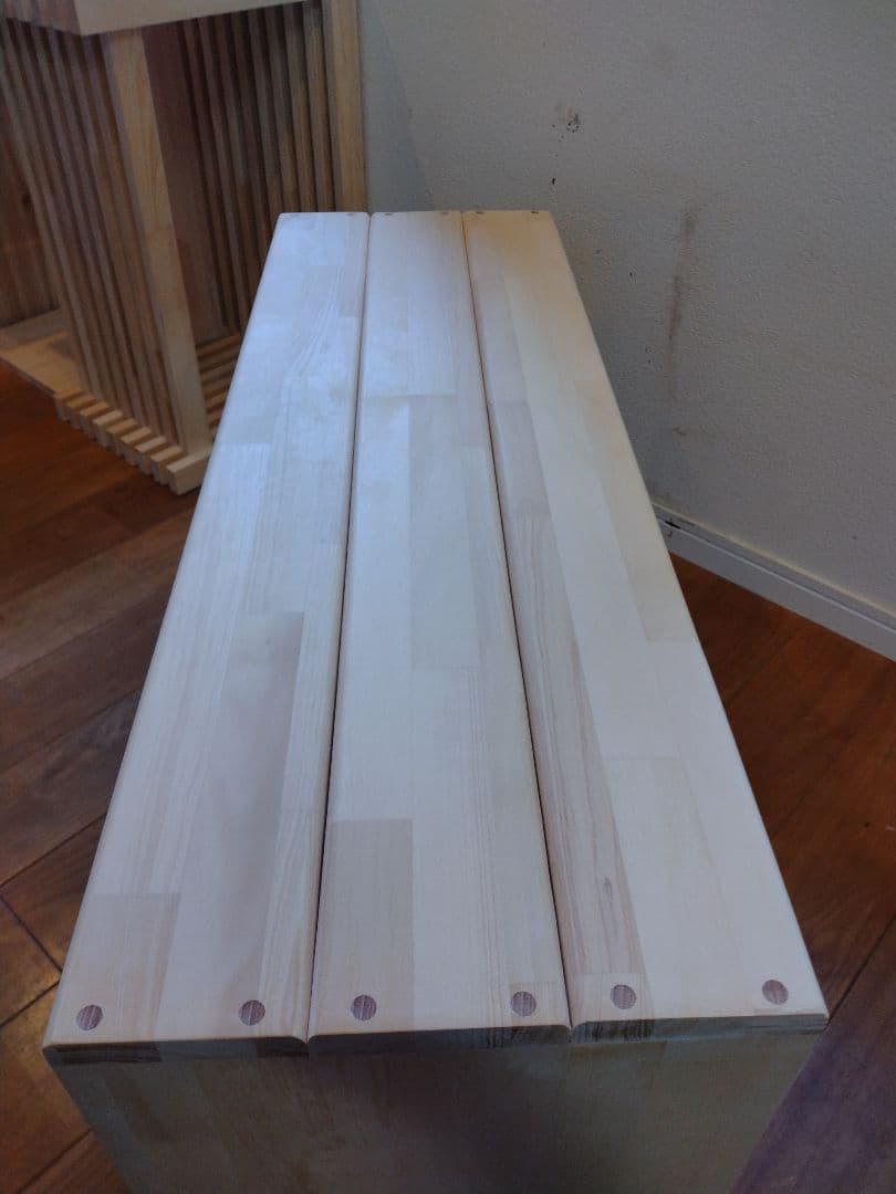 木製　ハンドメイド　オーダー　コの字型　トリマー　踏み台　水槽台　ベンチ