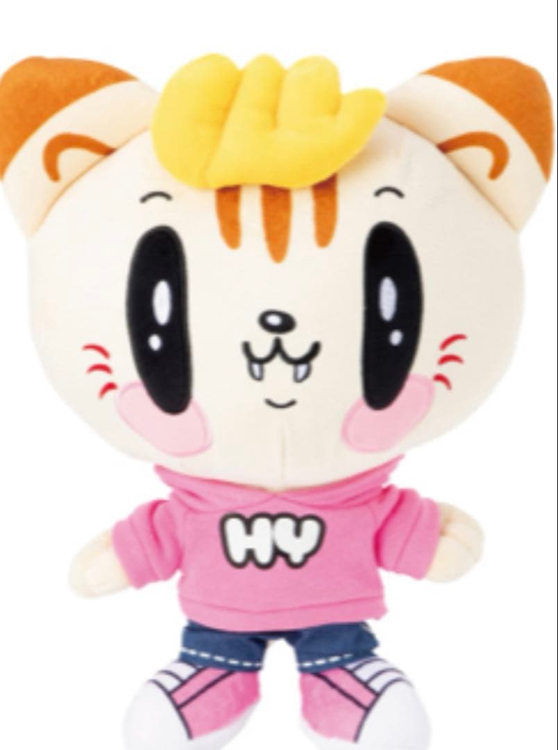 GENE BIGぬいぐるみ 美品　ピンク　小森さん　　ジェ猫 BIGぬいぐるみ