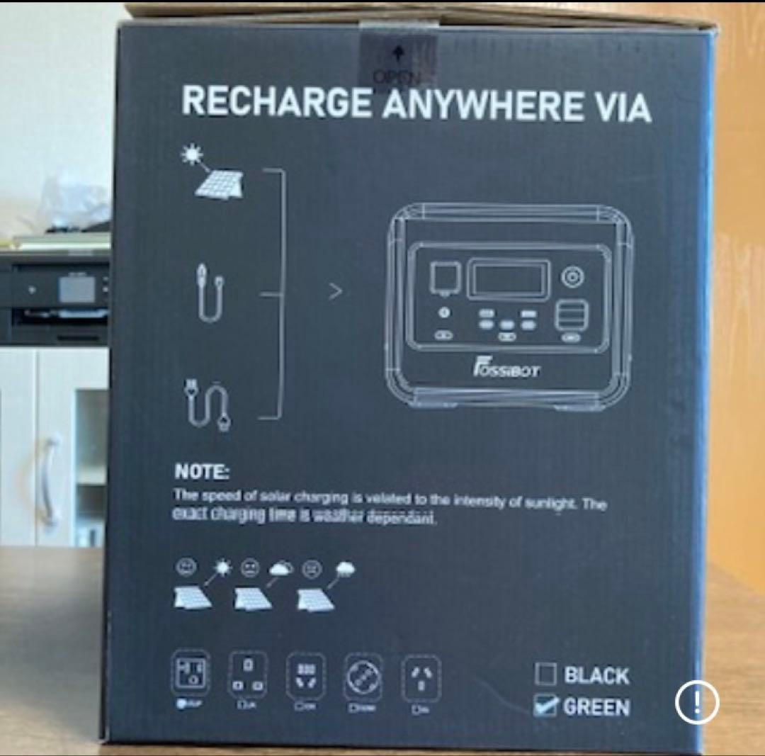 ✨新品❗️✨【FOSSiBOT 】ポータブル電源 512Wh 800W