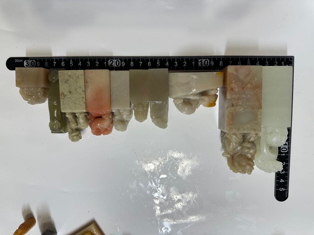 年末感謝祭　篆刻　印材　印石　まとめ　書道　落款　遊印　45点