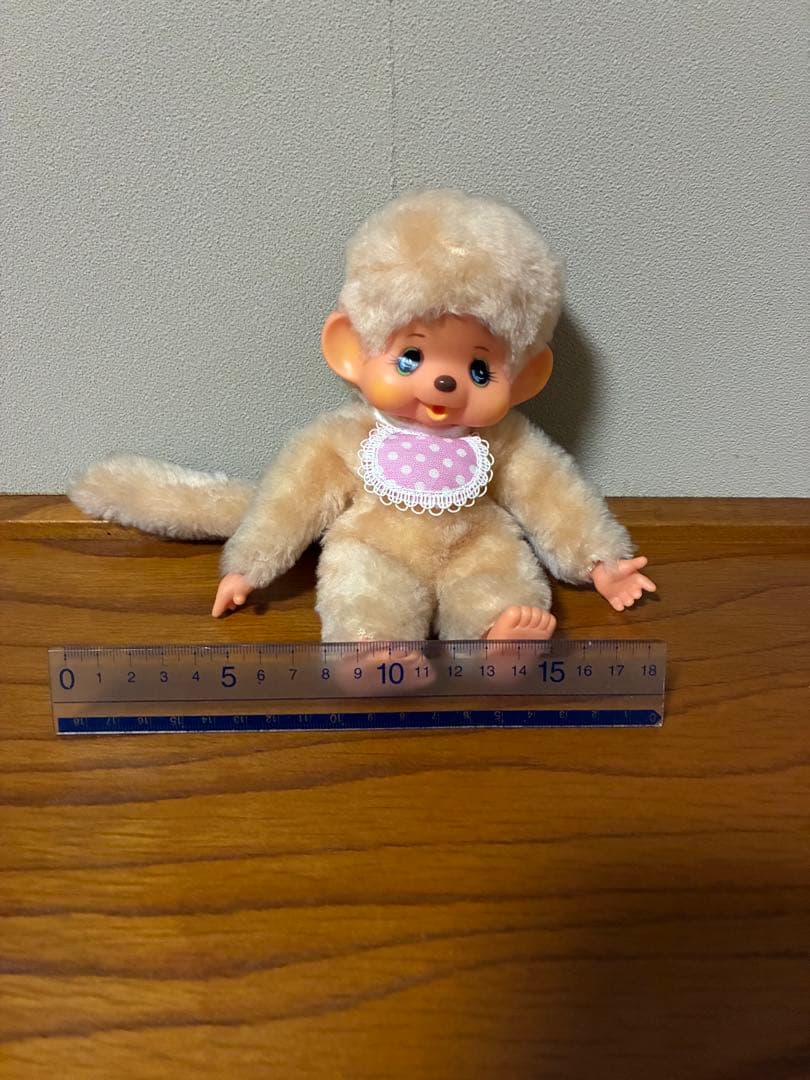 モンチッチ　白　ホワイト　昭和　初期　ブルーアイ　エンドーチェーン