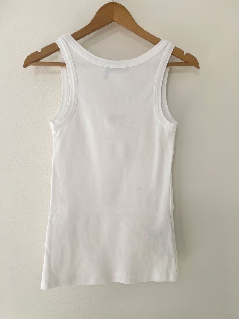 美品 PRADA プラダ リブニット ジャージー タンクトップ 36