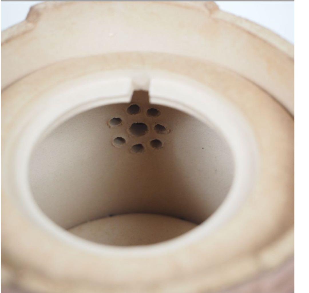 送料無料　作家物　白泥竹形急須・杯セット 未使用　煎茶道具