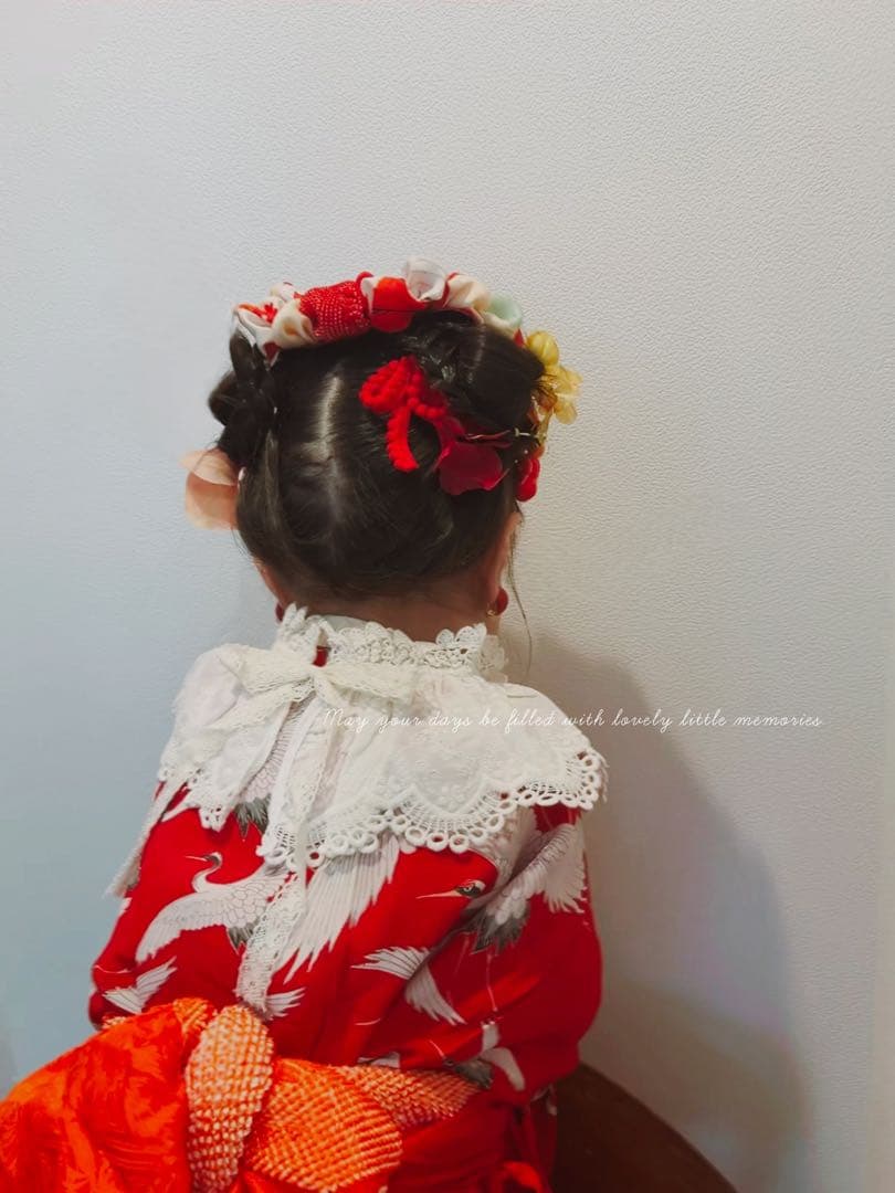 h*r様 七五三　七五三髪飾り　ヘッドドレス　着物髪飾り　リメイク髪飾り　029