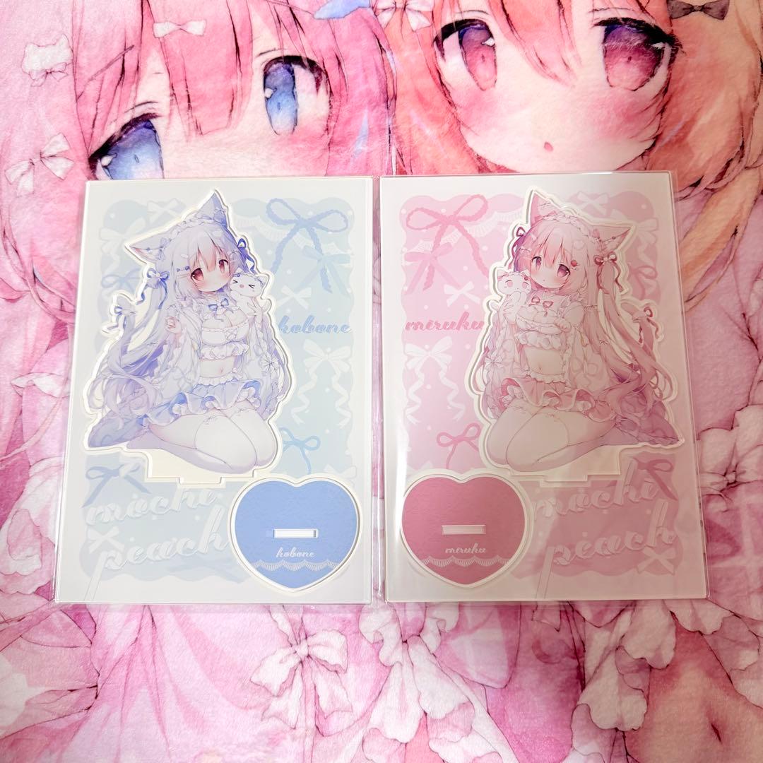 桃豆こまもち アクリルスタンド セット