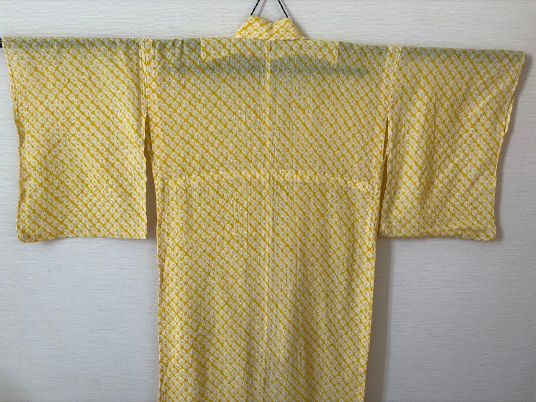 有松絞り　黄色　レア色　身丈153㎝