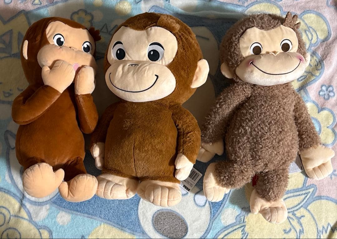 おさるのジョージ ぬいぐるみ マスコット バッグ フィギュア セット