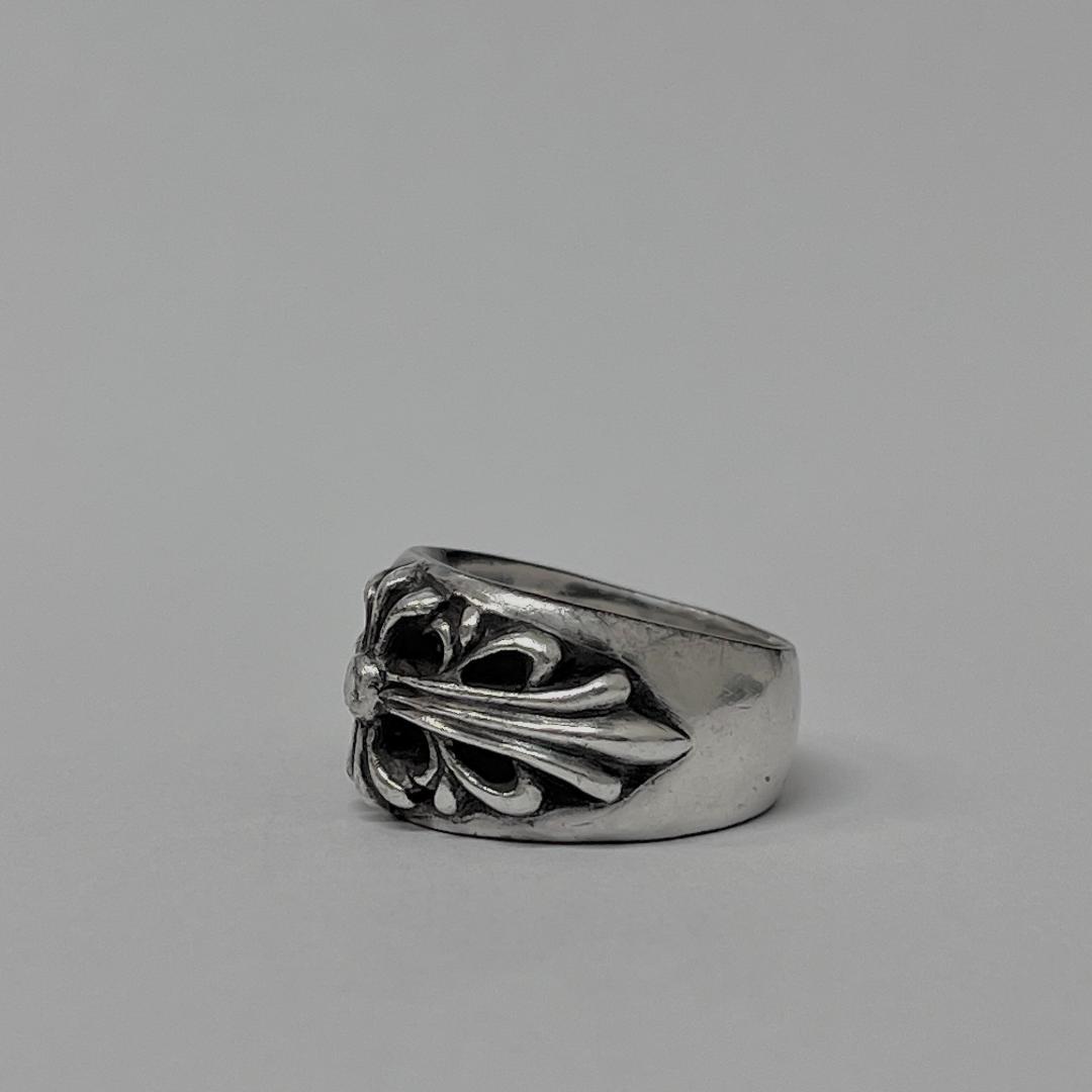 CHROME HEARTS フローラルクロスリング 1992 #17.5