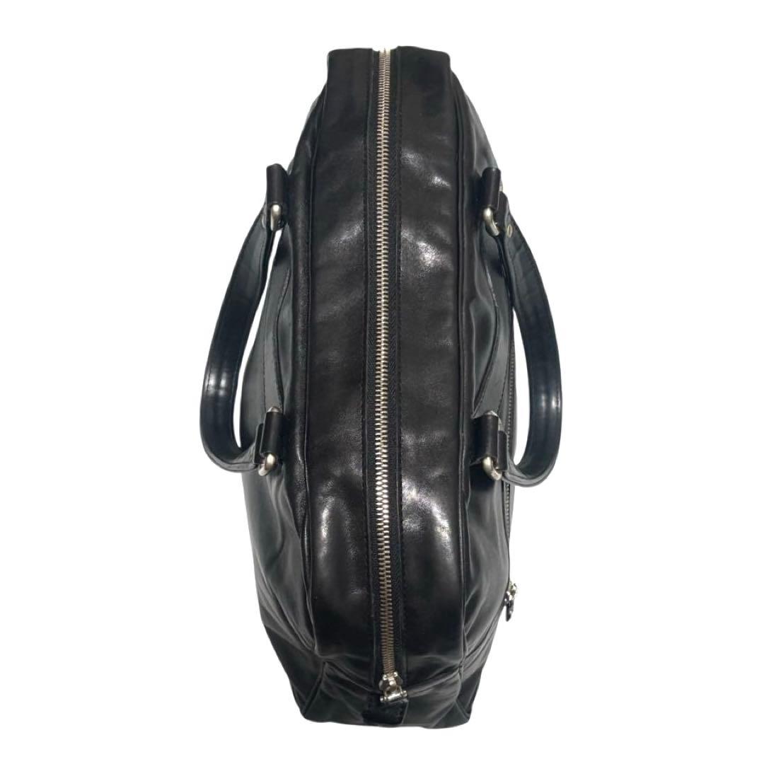 ジャックルコー　リスボン　ボストンバッグ　レザー　ブラック　A4収納可　保護袋