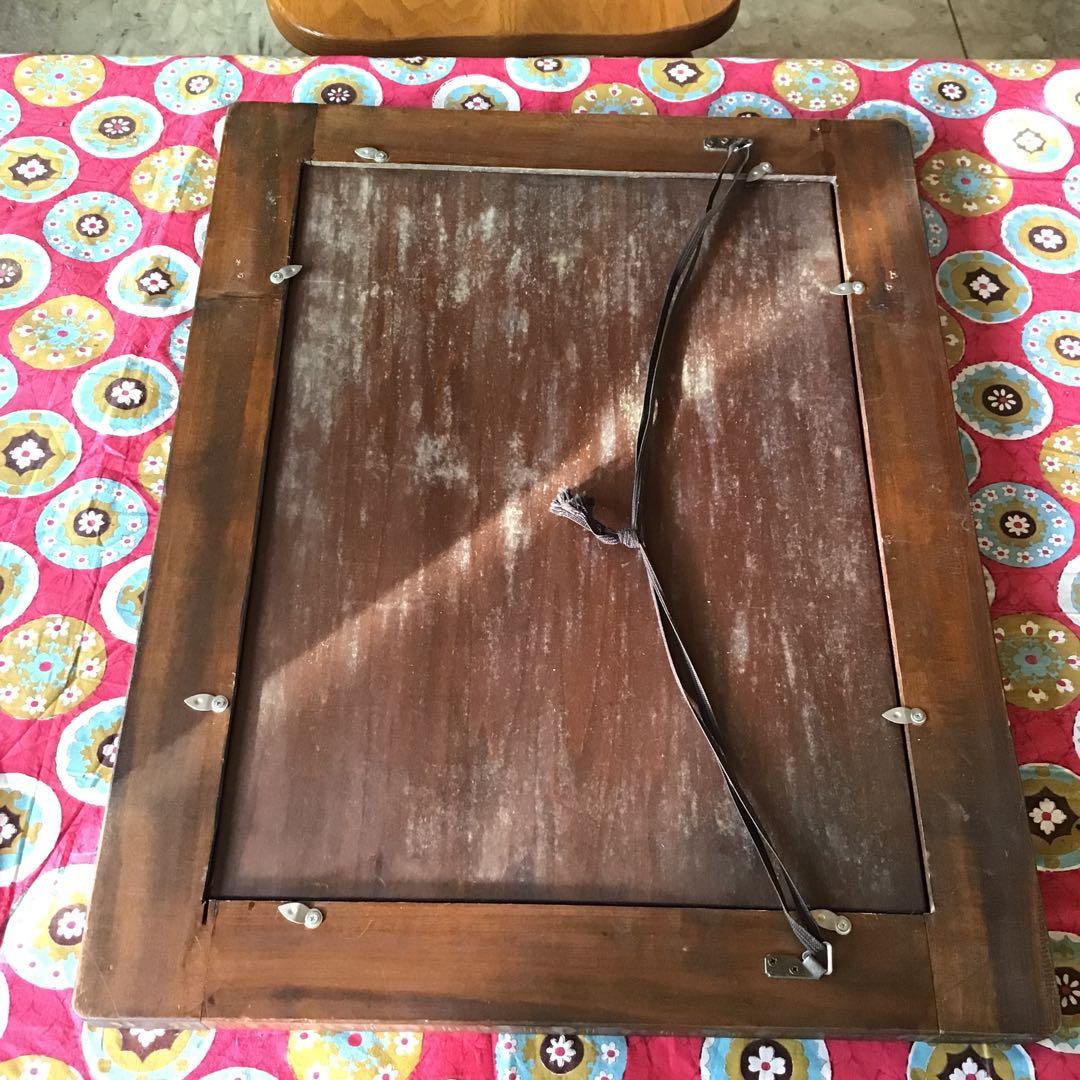 軽井沢彫り　額　桜