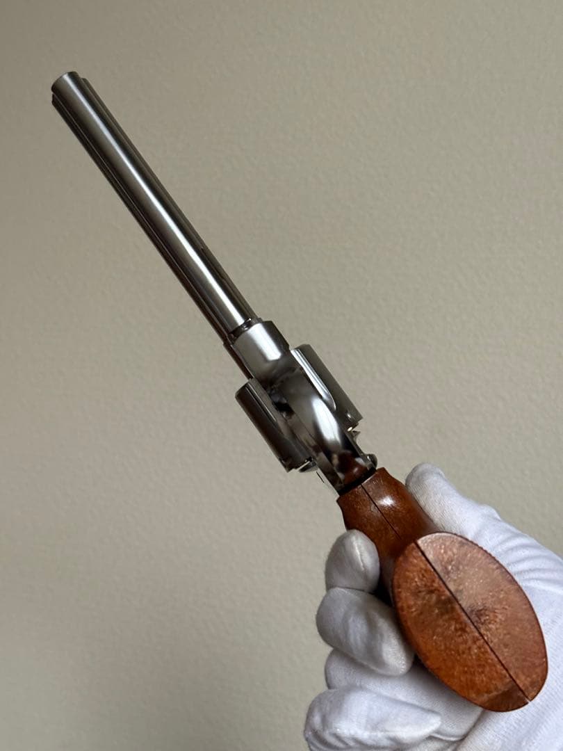 タナカ コルト パイソン 6インチ Rモデル ステンレス シルバー ガスガン