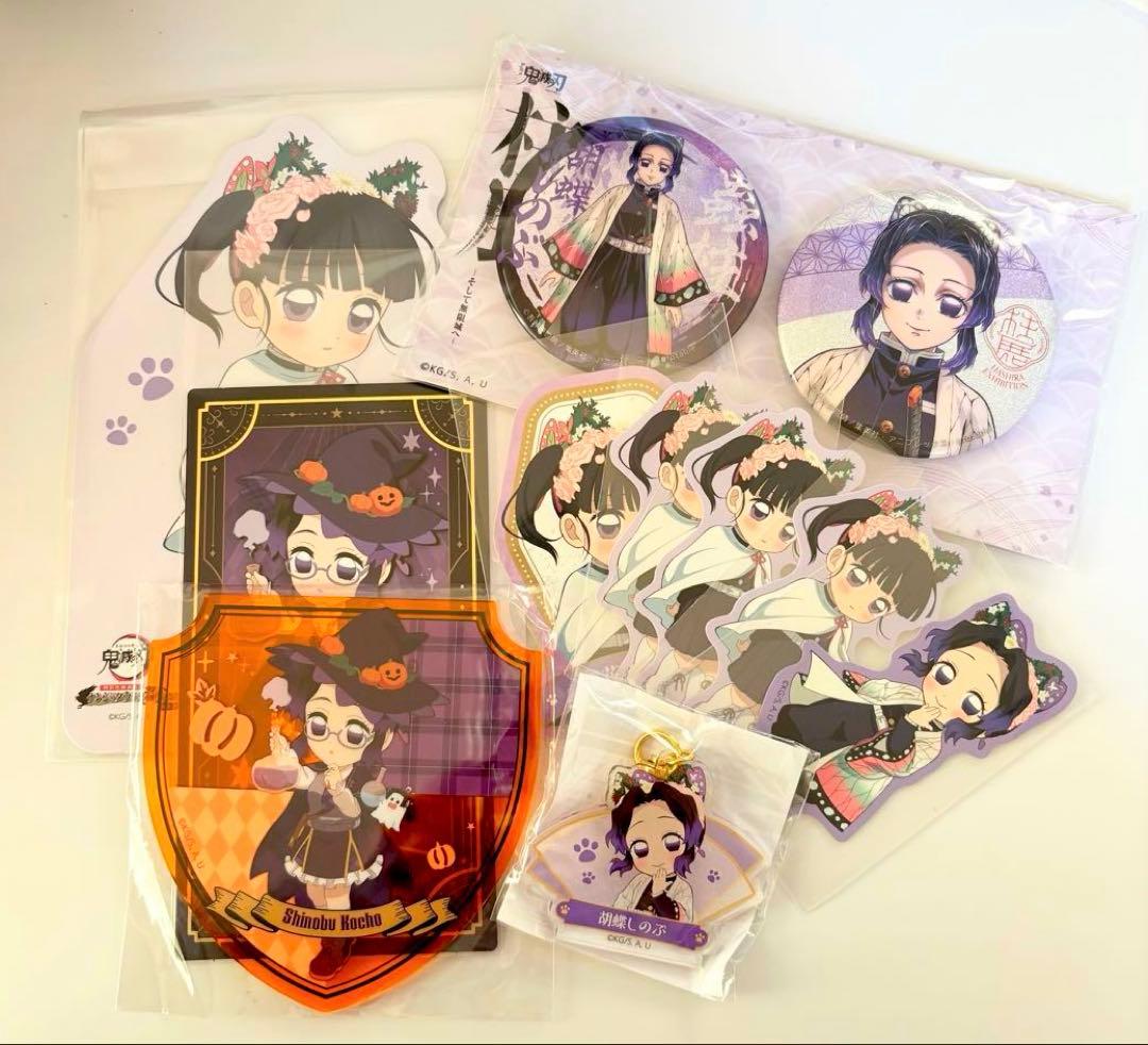 鬼滅の刃 胡蝶しのぶ キービジュアル 缶バッジセット 柱展