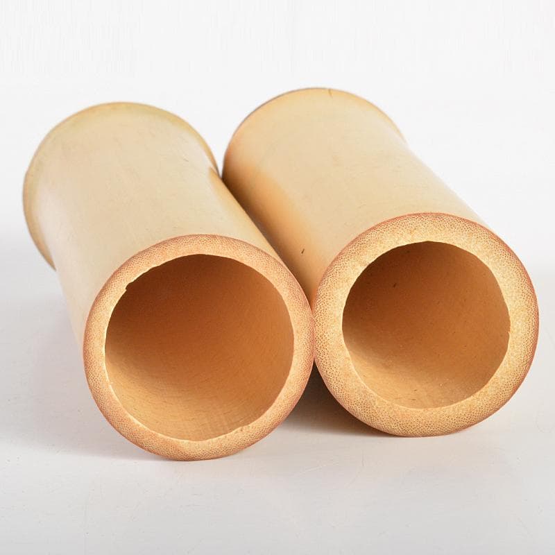 喫煙具　唐木斑竹細工　莨盆　煙草盆　一對　時代箱付　V　R7346B