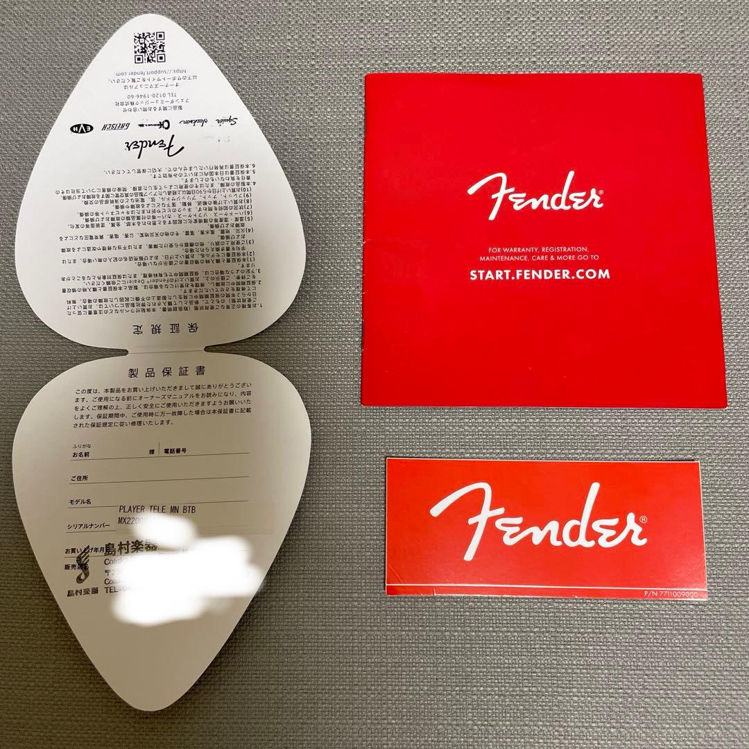 フェンダー　テレキャスター　Playerシリーズ　バタースコッチ