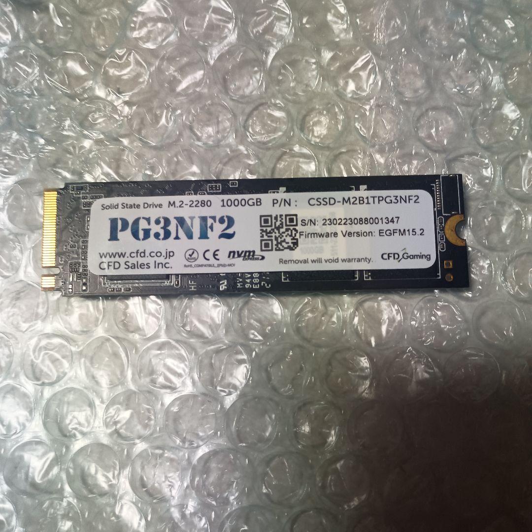 内蔵型SSD CFD PG4NZL M.2 2280 1000GB SSD