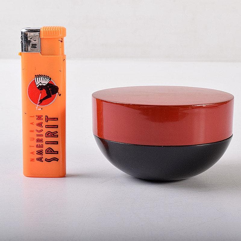 茶道具　政太郎作　甲赤茶入　共箱　V　8060