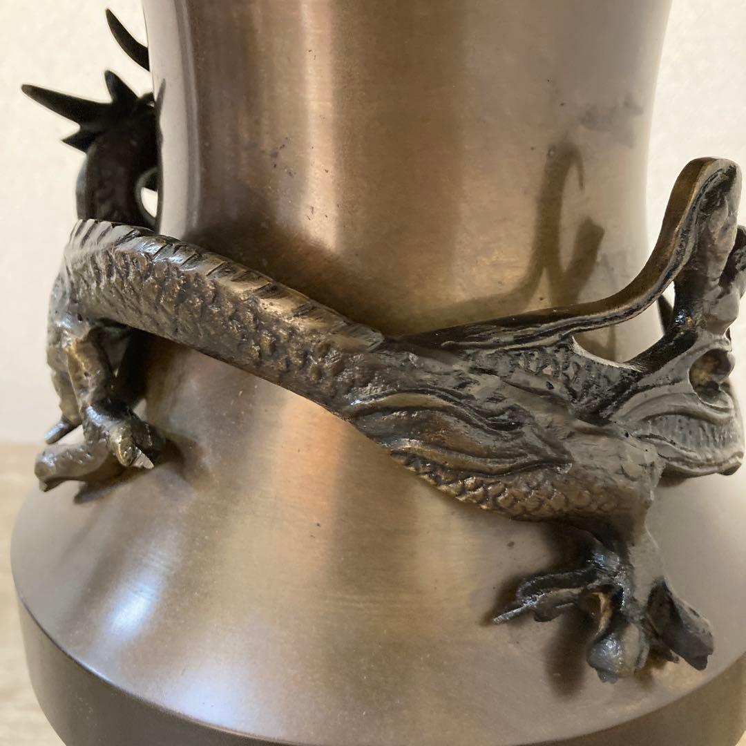 高岡銅器　薄端　中光　花器　茶道具〈検 池坊　華道　いけ花