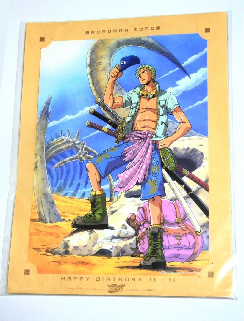 ワンピース 初期 当時物 バースデーポートレート ロロノア・ゾロ
