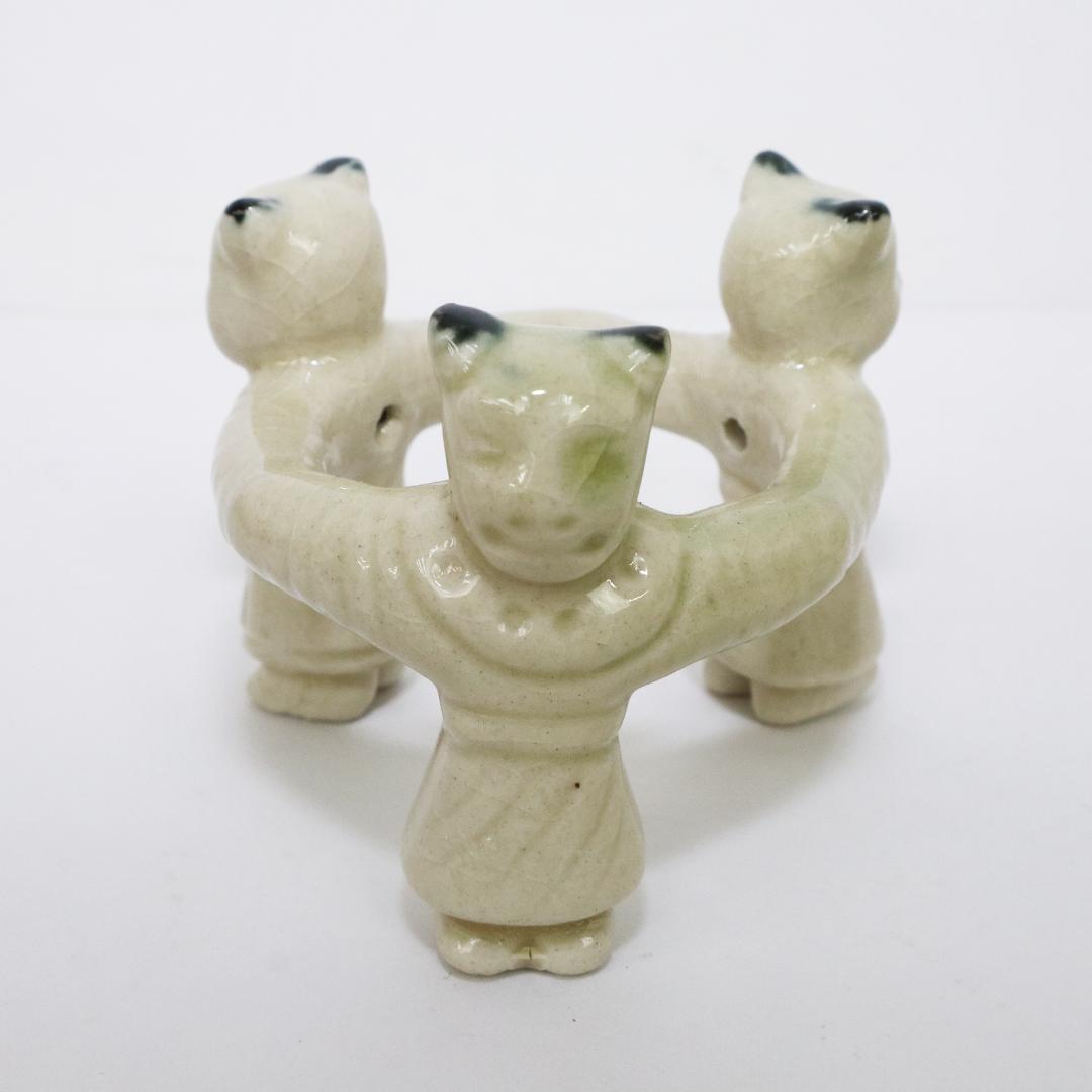 不老園窯造 色変り 七種蓋置 共箱 共箱